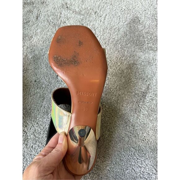 MISSONI metallic showstopper heels, $695 - Picture 6 of 6